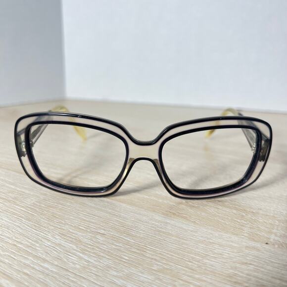 Oliver Peoples Freya CRY/BK Sunglasses FRAMES ONLY Translucent Gray 57-18-135